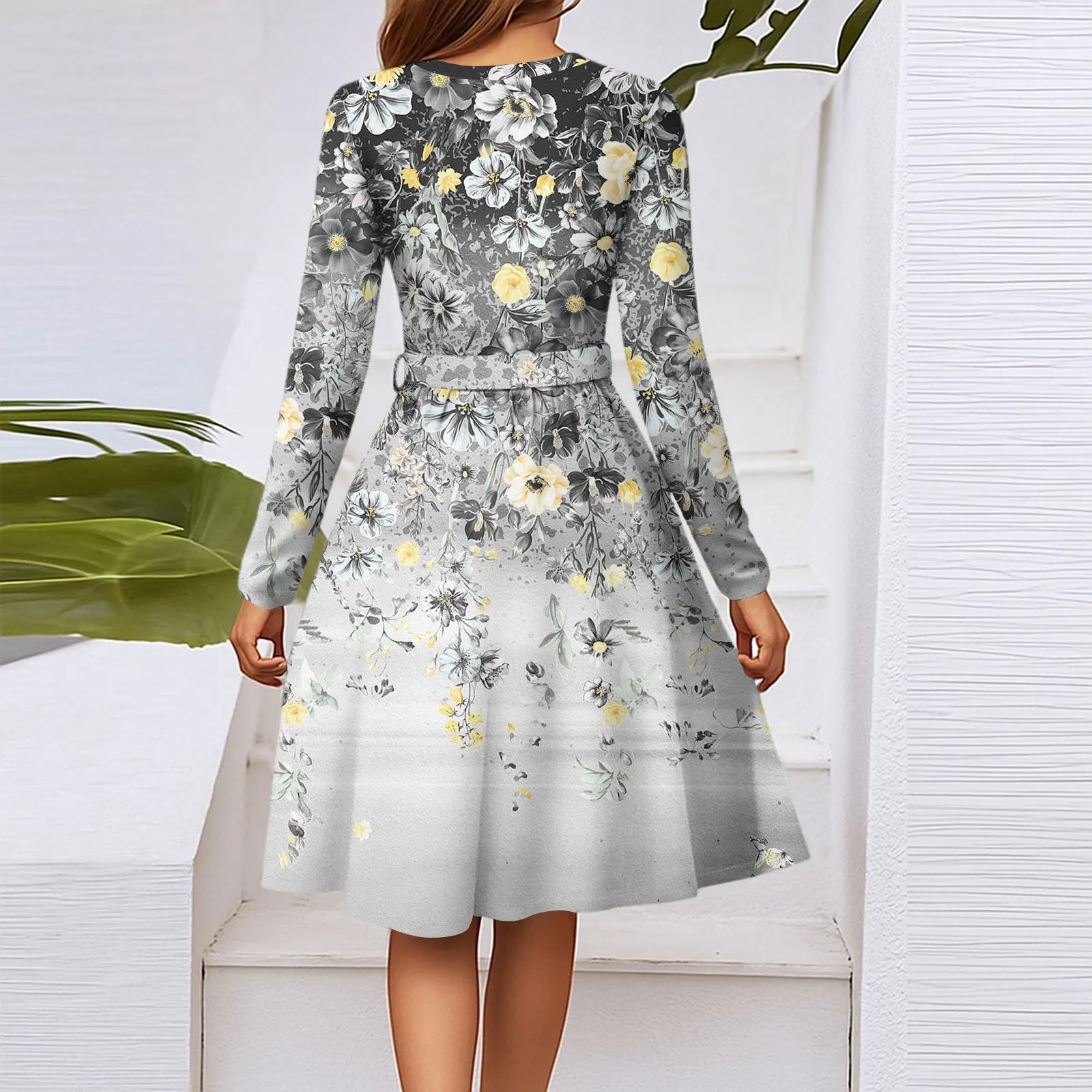 Floral Print Midi Dress